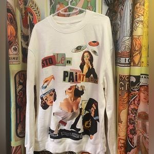 Vintage art fashion sweater. Size XL.